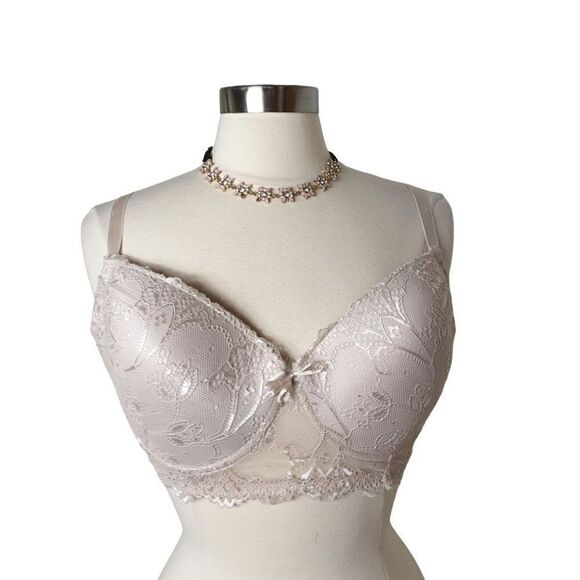Women's Bra 38DD Full Coverage Lightly Padded Lace Bra Underwire 38E - Picture 5 of 7
